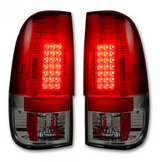 Ford Super Duty F250HD/F-250/F-350/F-450/F-550 99-07 Tail Lights LED in Red Lens