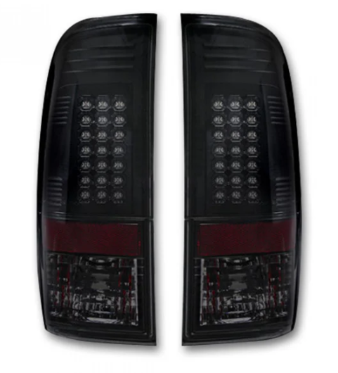 Ford Super Duty F250HD/F-250/F-350/F-450/F-550 99-07 Tail Lights LED in Smoked Lens