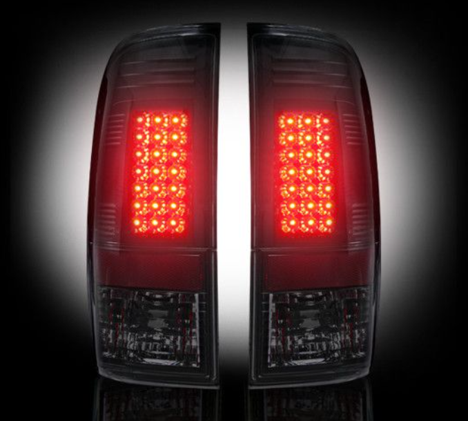 Ford Super Duty F250HD/F-250/F-350/F-450/F-550 99-07 Tail Lights LED in Smoked Lens