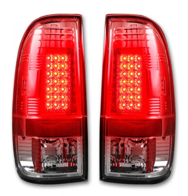 Ford Super Duty F250HD/F-250/F-350/F-450/F-550 99-07 Tail Lights LED LED in Clear lens