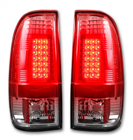 Ford Super Duty F250HD/F-250/F-350/F-450/F-550 99-07 Tail Lights LED LED in Clear lens