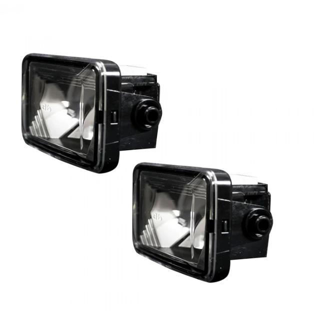 Ford SUPERDUTY 17-21 F-250 F-350 F-450 F-550 White LED Fog Lights 2-Piece Set Smoked & Black