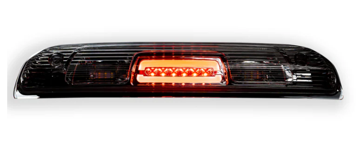 GMC Sierra & Chevy Silverado 3rd GEN 1500 14-18 & 14-19 Chevy Silverado & GMC Sierra 2500/3500 ULTRA HIGH POWER Red CREE XML Red LED 3rd Brake Light with White LED Cargo Lights with Clear Lens