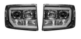 GMC Sierra 07-13 Projector Headlights OLED Halos & DRL Clear/Chrome