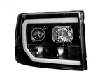 GMC Sierra 07-13 Projector Headlights OLED Halos & DRL Smoked/Black