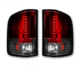 GMC Sierra 07-13 Tail Lights LED in Red