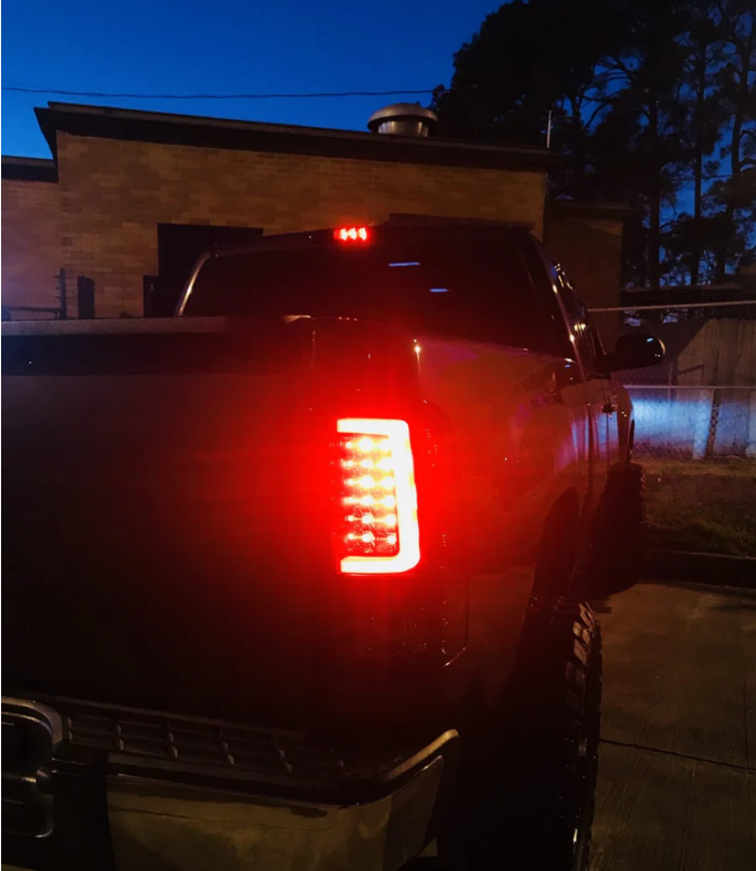 GMC Sierra 07-13 Tail Lights OLED in Red