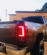 GMC Sierra 07-13 Tail Lights OLED in Red