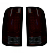 GMC Sierra 07-13 Tail Lights OLED in Dark Red Smoked