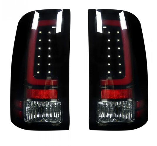 GMC Sierra 07-13 Tail Lights OLED in Smoked