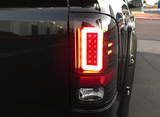 GMC Sierra 1500 14-18 & (Only Fits 3rd GEN Single-Wheel GMC Sierra with Factory OEM Halogen Tail Lights) Tail Lights OLED in Red