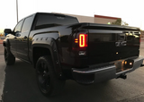 GMC Sierra 1500 14-18 & (Only Fits 3rd GEN Single-Wheel GMC Sierra with Factory OEM Halogen Tail Lights) Tail Lights OLED in Red