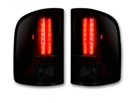 GMC Sierra 07-13 Tail Lights LED in Dark Red Smoked