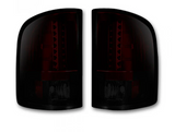 GMC Sierra 07-13 Tail Lights LED in Dark Red Smoked