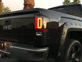 GMC Sierra 1500 14-18 (Only Fits 3rd GEN Single-Wheel GMC Sierra with Factory OEM Halogen Tail Lights) Tail Lights OLED in Clear