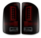 GMC Sierra 1500 14-18 (Only Fits 3rd GEN Single-Wheel GMC Sierra with Factory OEM Halogen Tail Lights) Tail Lights OLED in Dark Red Smoked