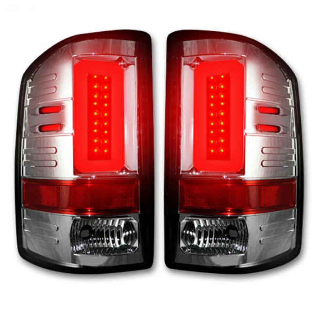 GMC Sierra 1500 16-18 Tail Lights OLED in Clear