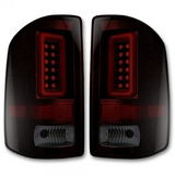 GMC Sierra 1500 16-18 Tail Lights OLED in Dark Red Smoked