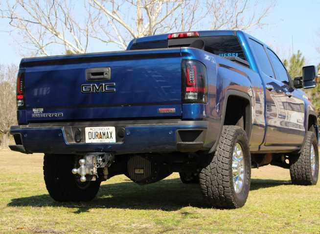 GMC Sierra 1500 16-18 Tail Lights OLED in Dark Red Smoked