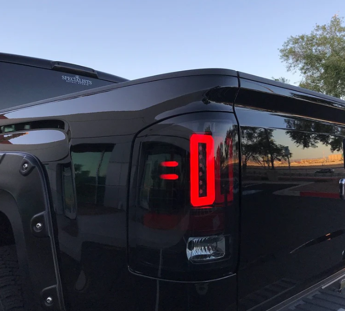 GMC Sierra 1500 16-18 Tail Lights OLED in Smoked