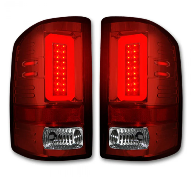 GMC Sierra 1500 16-18 Tail Lights OLED in Red