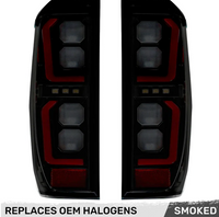 GMC Sierra 1500 19-25 Ultra Bright OLED Tail Lights (Replaces Factory/OEM Halogen Tail Lights Only) - SMOKED LENS (OPEN BOX)