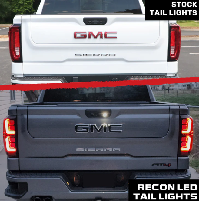 GMC Sierra 1500 19-23 (Replaces OEM Halogen) Tail Lights OLED Smoked