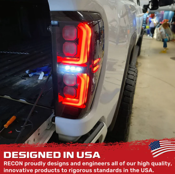 GMC Sierra 1500 19-23 (Replaces OEM Halogen) Tail Lights OLED Smoked