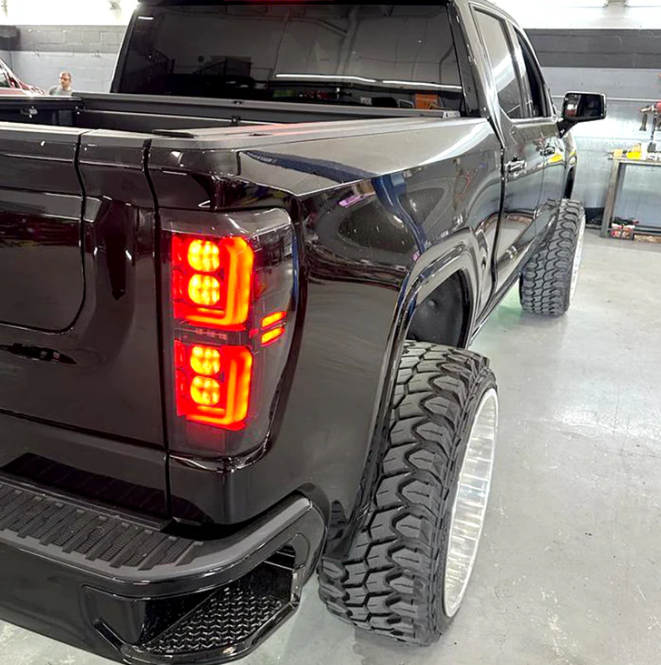 GMC Sierra 1500 19-23 (Replaces OEM Halogen) Tail Lights OLED Smoked