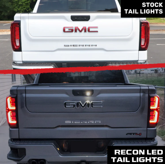 GMC Sierra 1500 19-23 (Replaces OEM LED) Tail Lights OLED Smoked