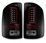 GMC Sierra 2500/3500 14-19 (Only Fits 3rd GEN Single-Wheel GMC Sierra with Factory OEM Halogen Tail Lights) Tail Lights OLED in Dark Red Smoked