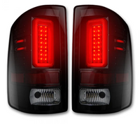 GMC Sierra 1500 14-18 Ultra Bright OLED Tail Lights (3rd Gen w/ Factory Halogen Style) - SMOKED (OPEN BOX)