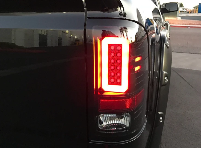 GMC Sierra 2500/3500 16-19 (Fits Single Wheel Only) Tail Lights OLED in Smoked