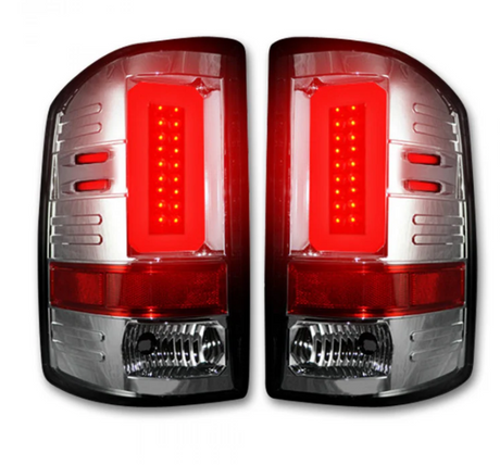 GMC Sierra 2500/3500 14-19 (Only Fits 3rd GEN Single-Wheel GMC Sierra with Factory OEM Halogen Tail Lights) Tail Lights OLED in Clear