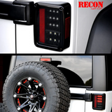 Jeep JK Wrangler 07-18 RED LED 3rd Brake Light - Smoked Lens