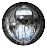 Jeep JK Wrangler 07-18 Projector Headlights LED in Clear/Chrome