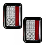 Jeep JK Wrangler 07-18 Tail Lights LED in Clear