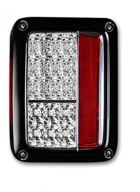 Jeep JK Wrangler 07-18 Tail Lights LED in Clear