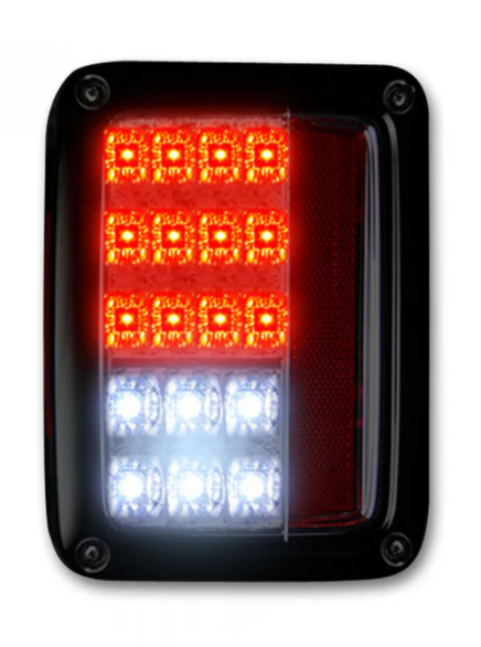 Jeep JK Wrangler 07-18 Tail Lights LED in Clear