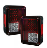 Jeep JK Wrangler 07-18 Tail Lights LED in Red