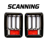 Jeep JK Wrangler 07-18 Tail Lights OLED in Clear