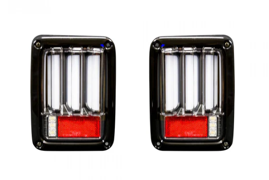 Jeep JK Wrangler 07-18 Tail Lights OLED in Clear