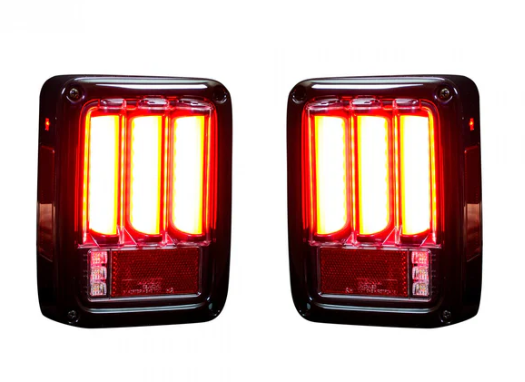 Jeep JK Wrangler 07-18 Tail Lights OLED in Clear