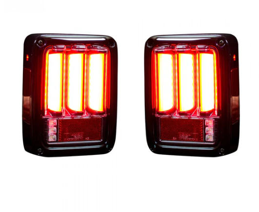 Jeep JK Wrangler 07-18 Tail Lights OLED in Red