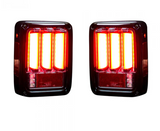 Jeep JK Wrangler 07-18 Tail Lights OLED in Red