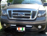 LED Daytime Running Lights Rectangular Housing with Smoked Lens