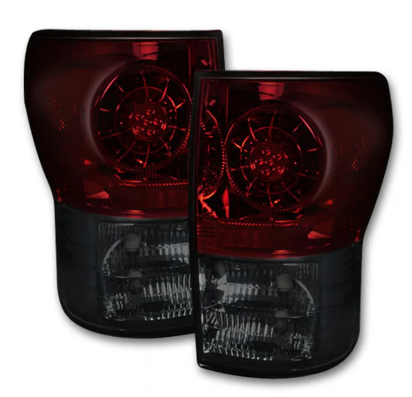 Toyota Tundra 07-13 Tail Lights LED in Dark Red