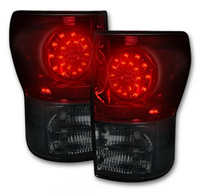 Toyota Tundra 07-13 Ultra Bright LED Tail Lights - SMOKED RED LENS