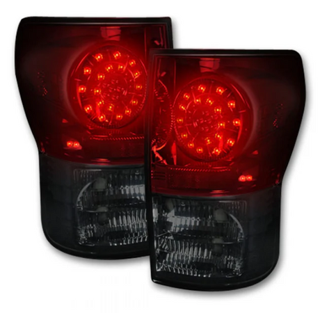 Toyota Tundra 07-13 Tail Lights LED in Dark Red