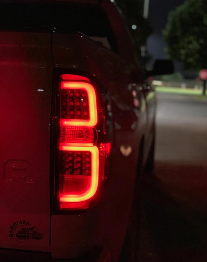 Toyota Tundra 14-21 LED Tail Lights in Dark Red Smoked